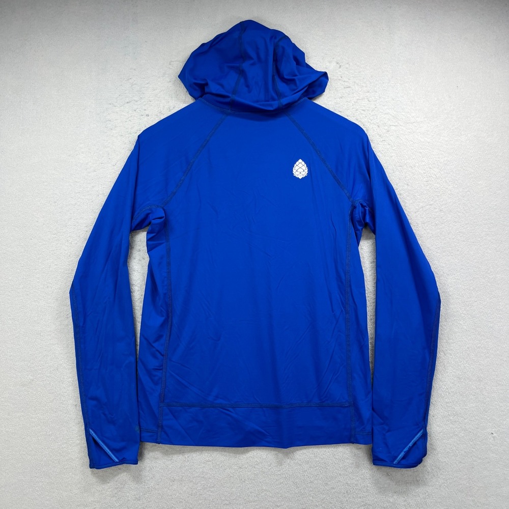 Stio Hoodie Mens S Blue Long Sleeve Sun Shirt Performance Hiking Active Fishing - Picture 3 of 9